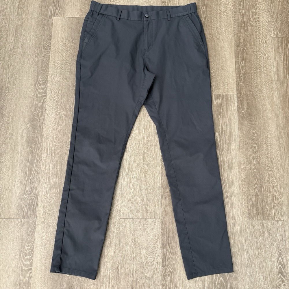 Jack Archer Slim Straight Fit Tech Pants Men's 35x32 Charcoal Grey Performance - Picture 2 of 7
